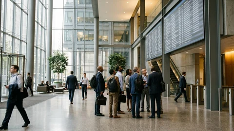 AI-generated office lobby.