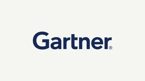 The Gartner wordmark in dark blue sans-serif letters on a plain off-white background, with a registered-trademark mark after the final letter.