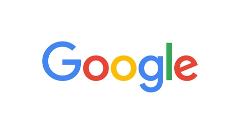 The multicoloured Google wordmark centred on a plain white background.