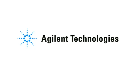The Agilent Technologies logo, a blue starburst of dots beside the black Agilent Technologies wordmark, centred on white.