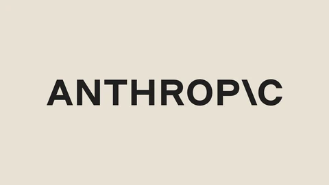 The black ANTHROPIC wordmark centred on a plain sand-coloured background.