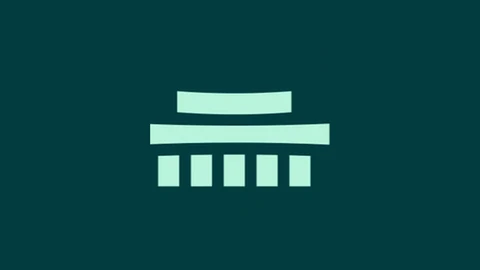 The Nanbeige logo in pale mint green on a dark teal field: two horizontal bars stacked above a row of five short vertical blocks, like a simple temple gate.