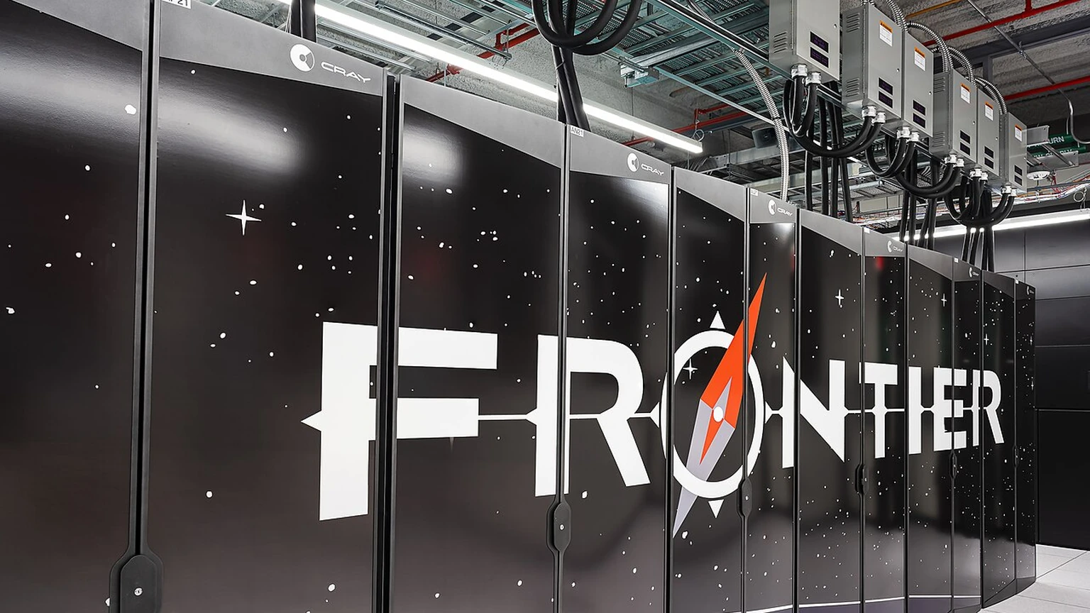 Frontier at Oak Ridge National Laboratory, 2022. Contextual photograph of high-performance computing.