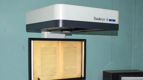 Bookeye 4 Professional overhead book scanner at BORI.