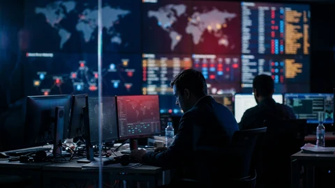 AI-generated security operations center.
